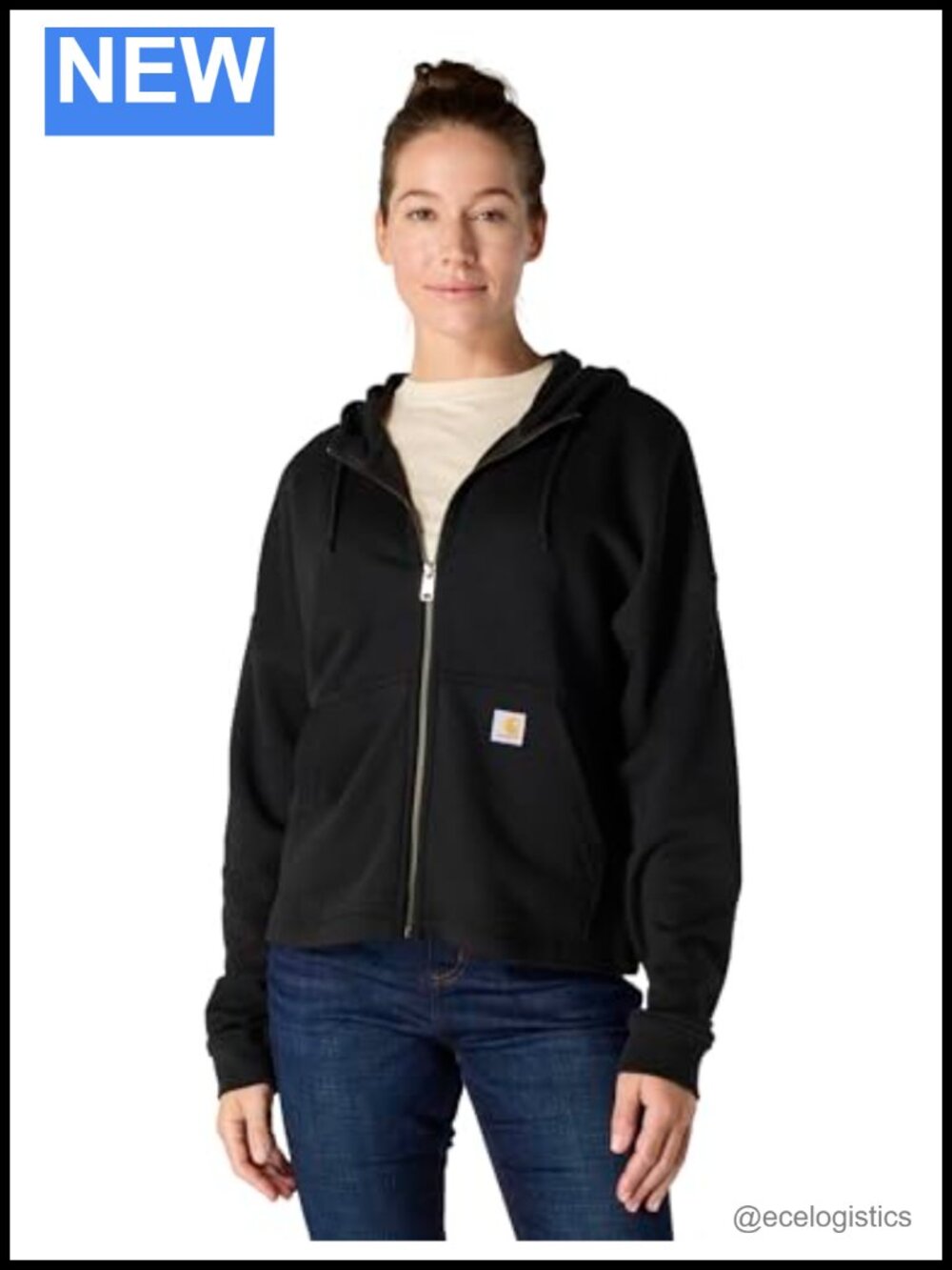 Carhartt Women's TENCEL Fiber Full-Zip Hooded Sweatshirt Loose Fit